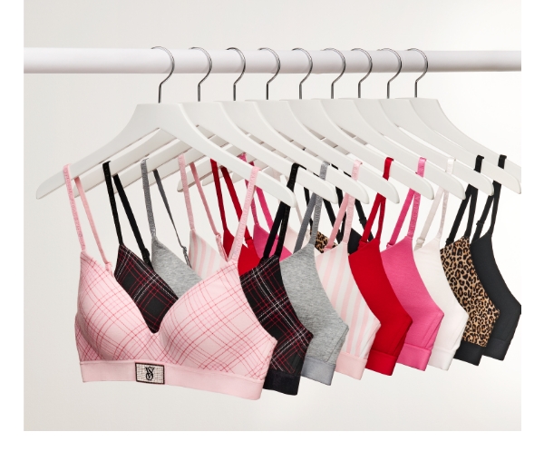 Just Dropped: Shine Patch T-Shirt Bra&nbsp;You loved it then—now, make it yours again.&nbsp;Shop Bras >Shop 5/$30 Panties > 
