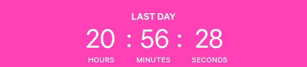 Last day. Countdown Timer.