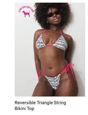 Reversible Triangle String Bikini Top - Shop Now.