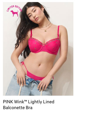 Pink Wink Lightly Lined Balconette Bra - Shop Now.