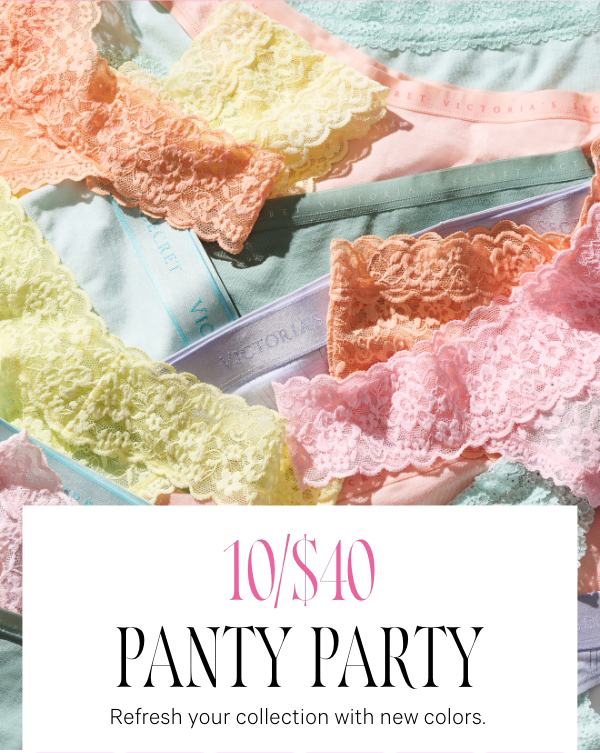 10 for $40 Panty Party - Shop Now.