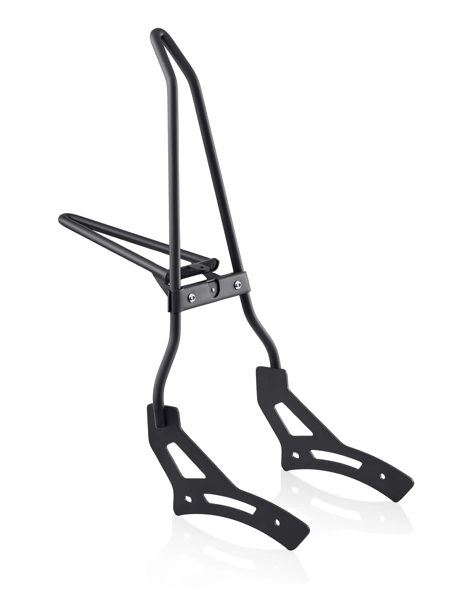 Image of Iron Born Blade 25" Sissy Bar with Foldable Luggage Rack for Honda Rebel 1100 CMX1100 Matte Black