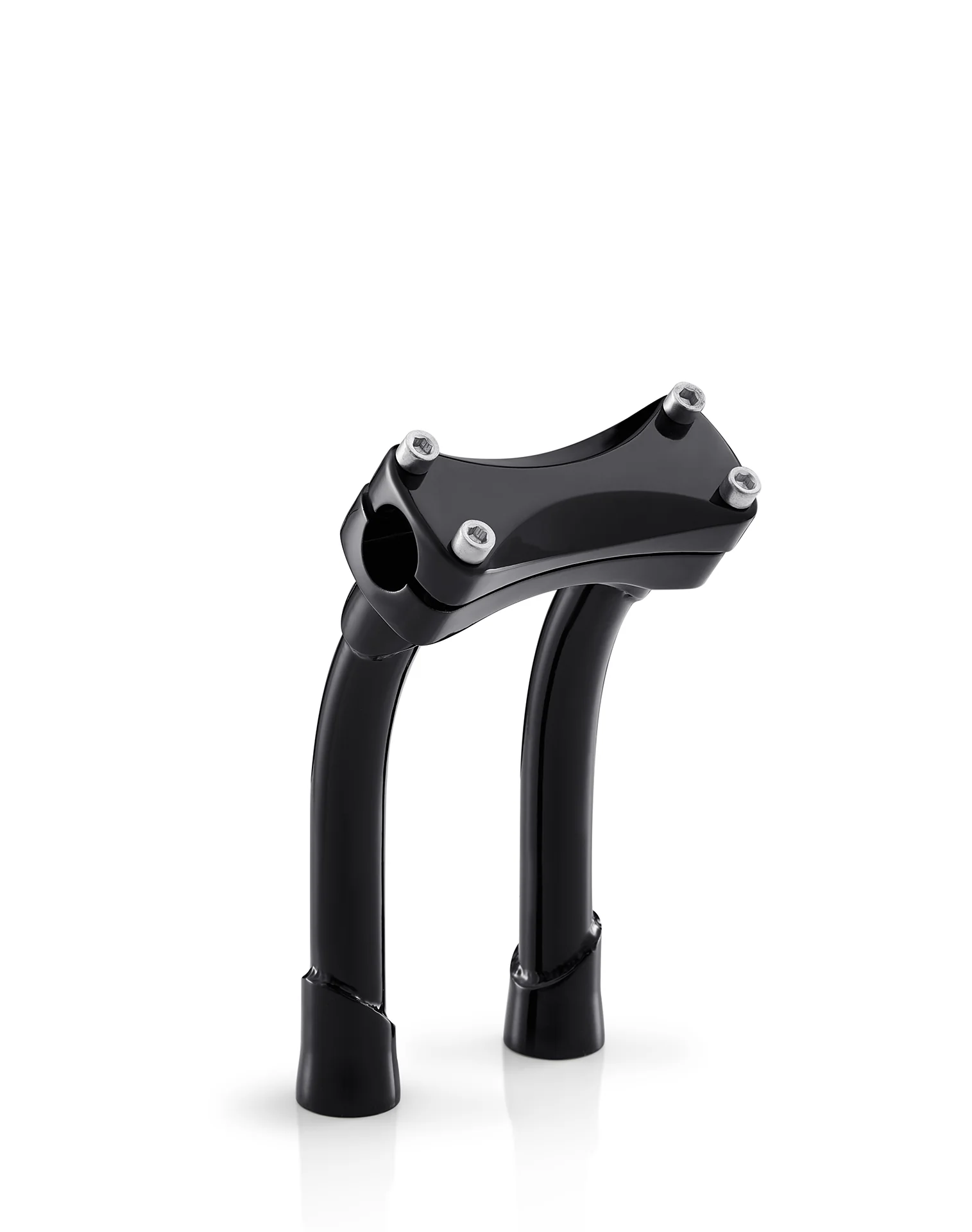 Image of Viking Warlock 8" Pullback Handlebar Risers for Harley Dyna Street Bob FXDB/I Gloss Black