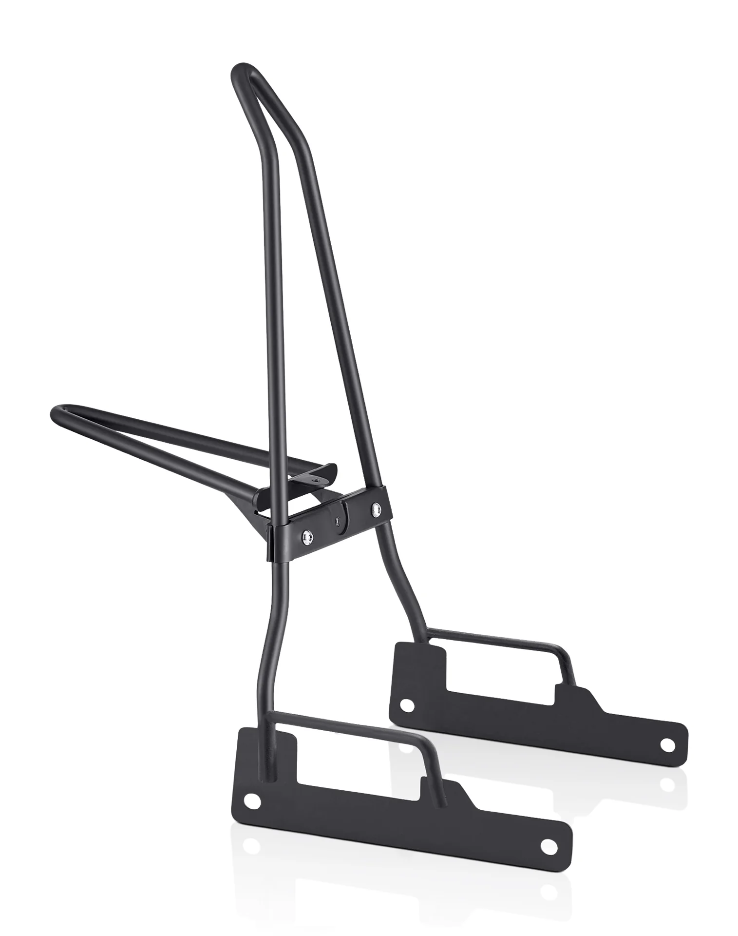 Image of Iron Born Blade 25" Indian Scout Sixty Sissy Bar with Foldable Luggage Rack Matte Black