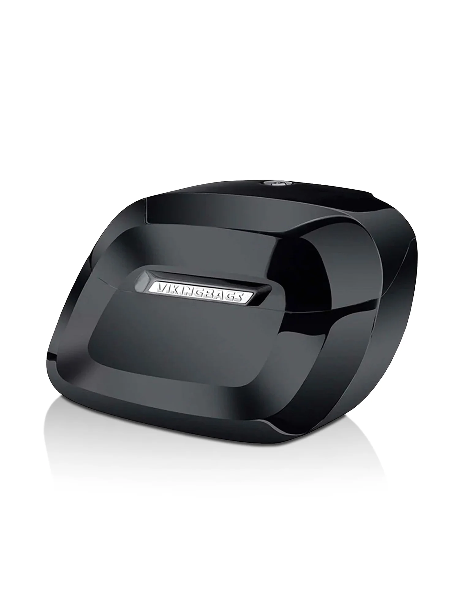 Image of 36L - Lamellar Raven Extra Large Shock Cut-out Painted Hard Saddlebags for Harley Sportster 883 Iron XL883N