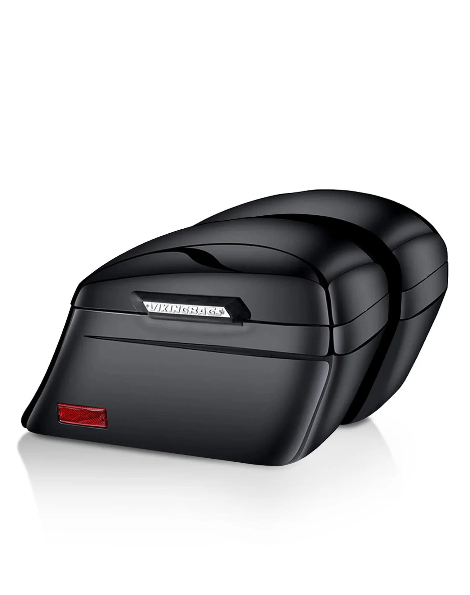 Image of 44L - Lamellar Stallion Extra Large Suzuki Boulevard C50 VL800 Painted Motorcycle Hard Saddlebags
