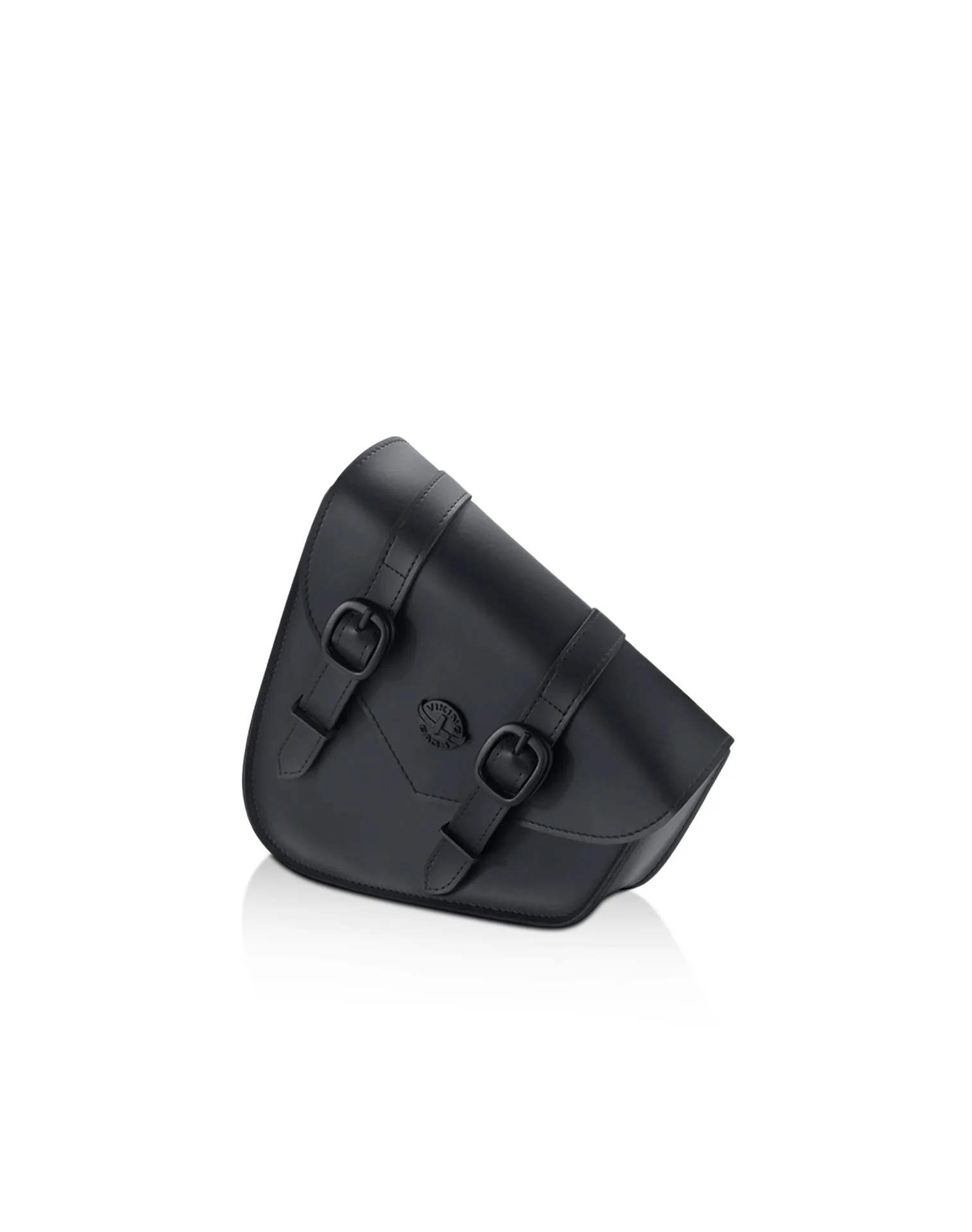 Image of 2L - Dark Age Plain Leather Motorcycle Swing arm Bag For Harley Softail
