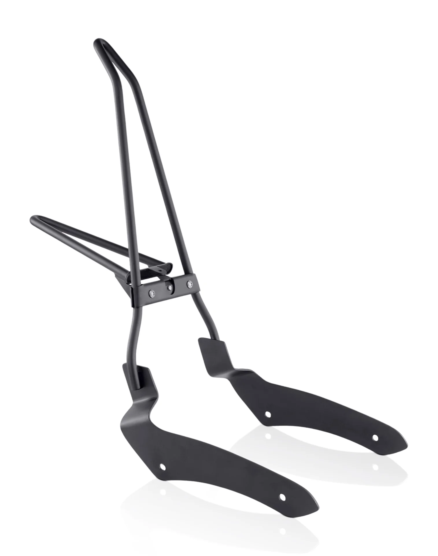 Image of Iron Born Blade 25" Sissy Bar with Foldable Luggage Rack for Kawasaki Vulcan 900 Classic, VN900 Matte Black