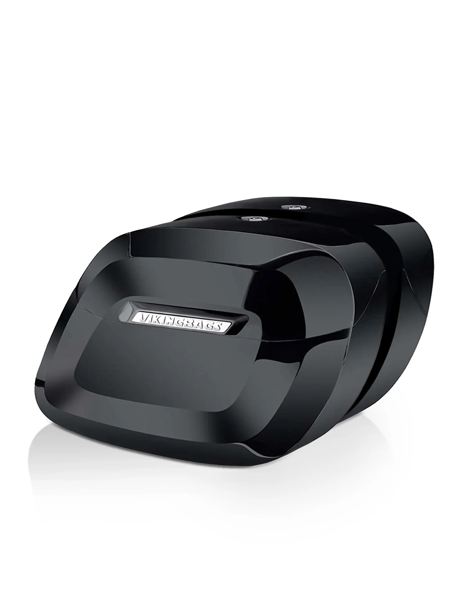 Image of 36L - Lamellar Raven Extra Large Shock Cut-out Painted Hard Saddlebags for Harley Sportster 1200 Custom XL1200C/XLH1200C
