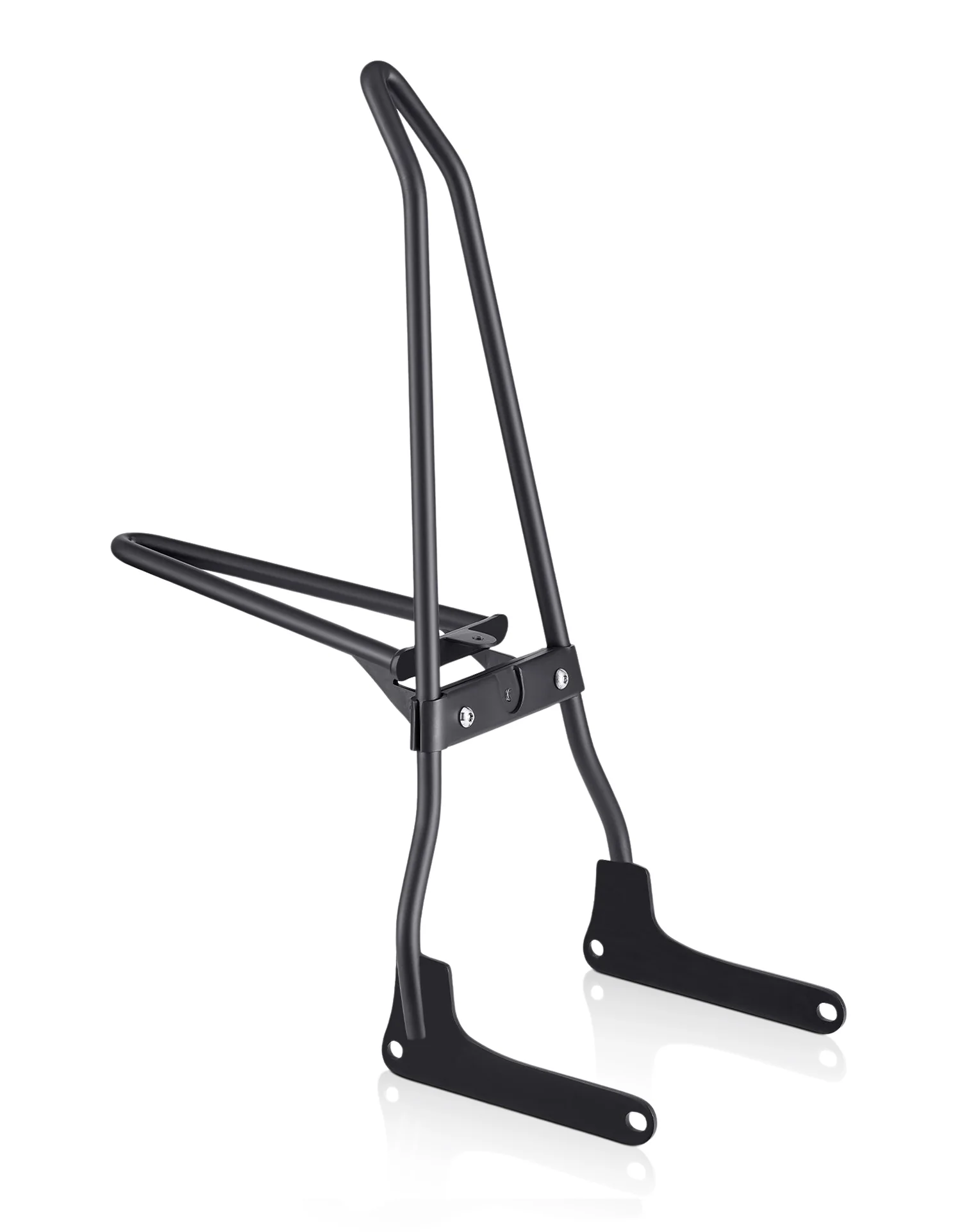 Image of Iron Born Blade 25" Sissy Bar with Foldable Luggage Rack for Harley Softail Slim FLSL Matte Black
