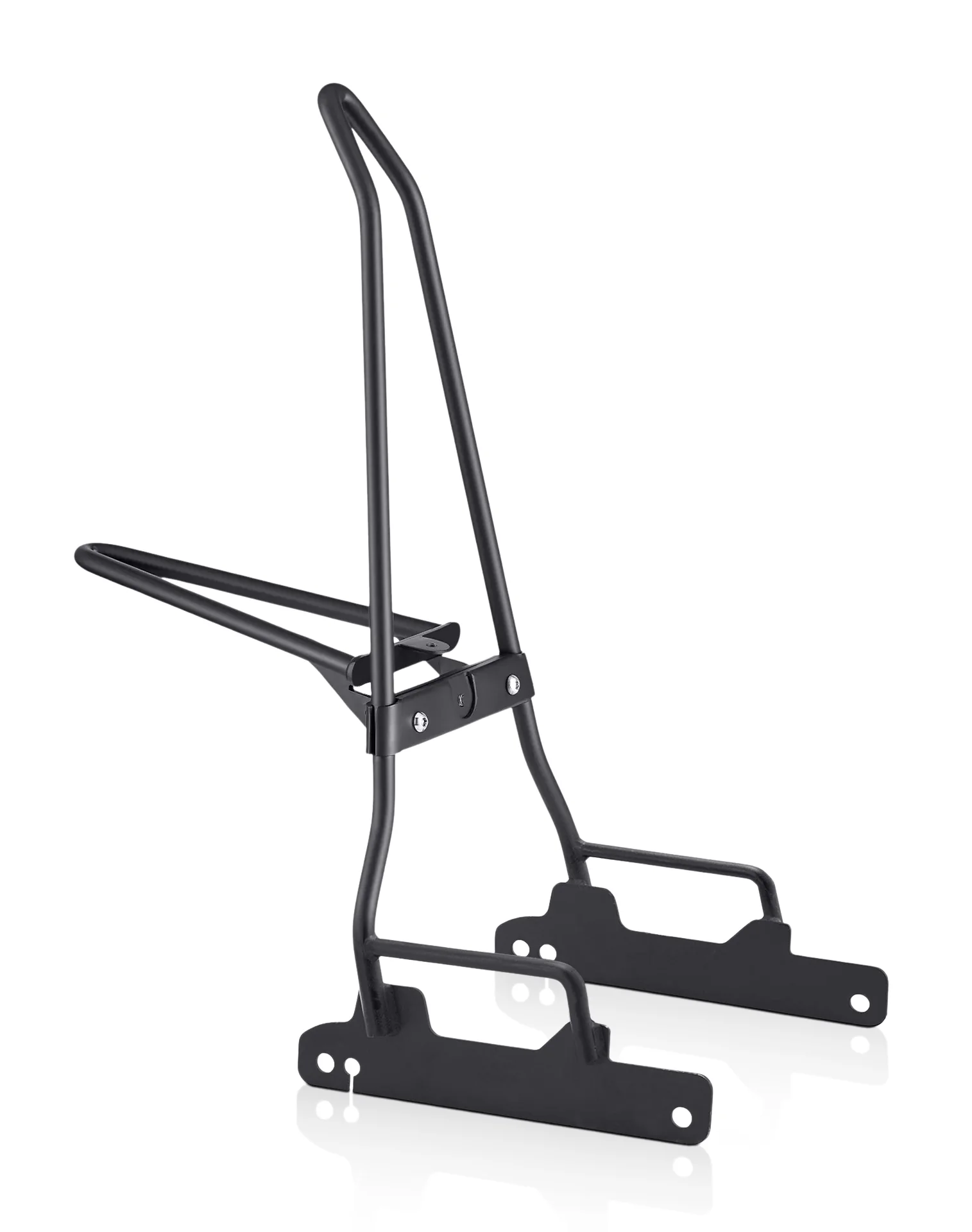 Image of Iron Born Blade 25" Sissy Bar with Foldable Luggage Rack for Harley Dyna Low Rider FXDL Matte Black
