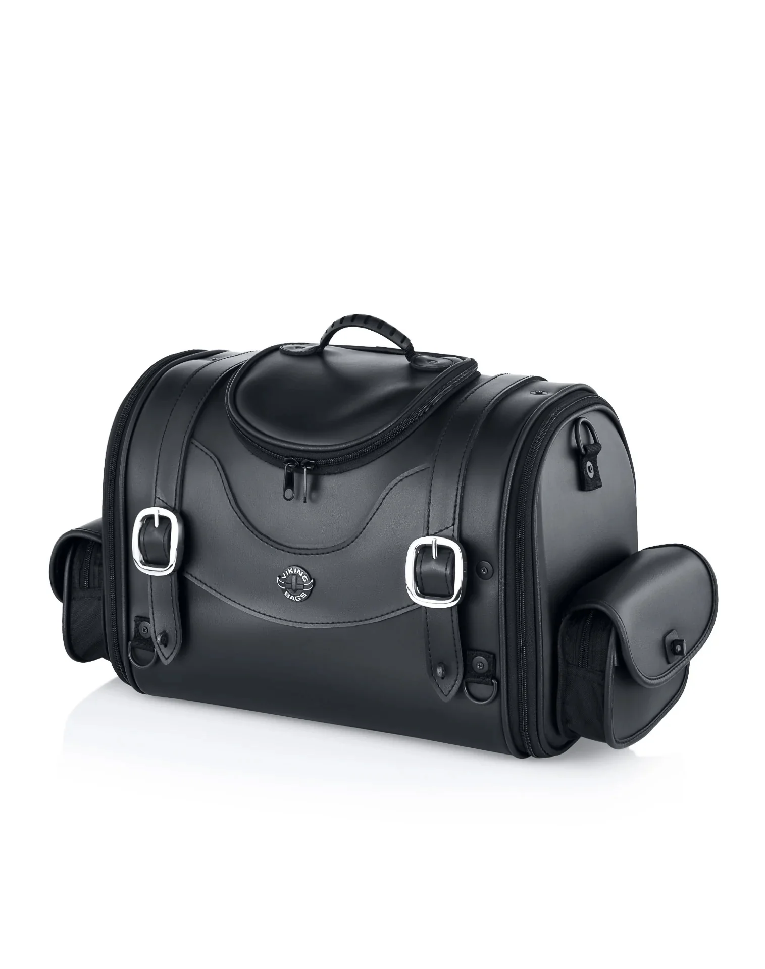 Image of 28L - Century Large Leather Motorcycle Tail Bag for Harley Davidson