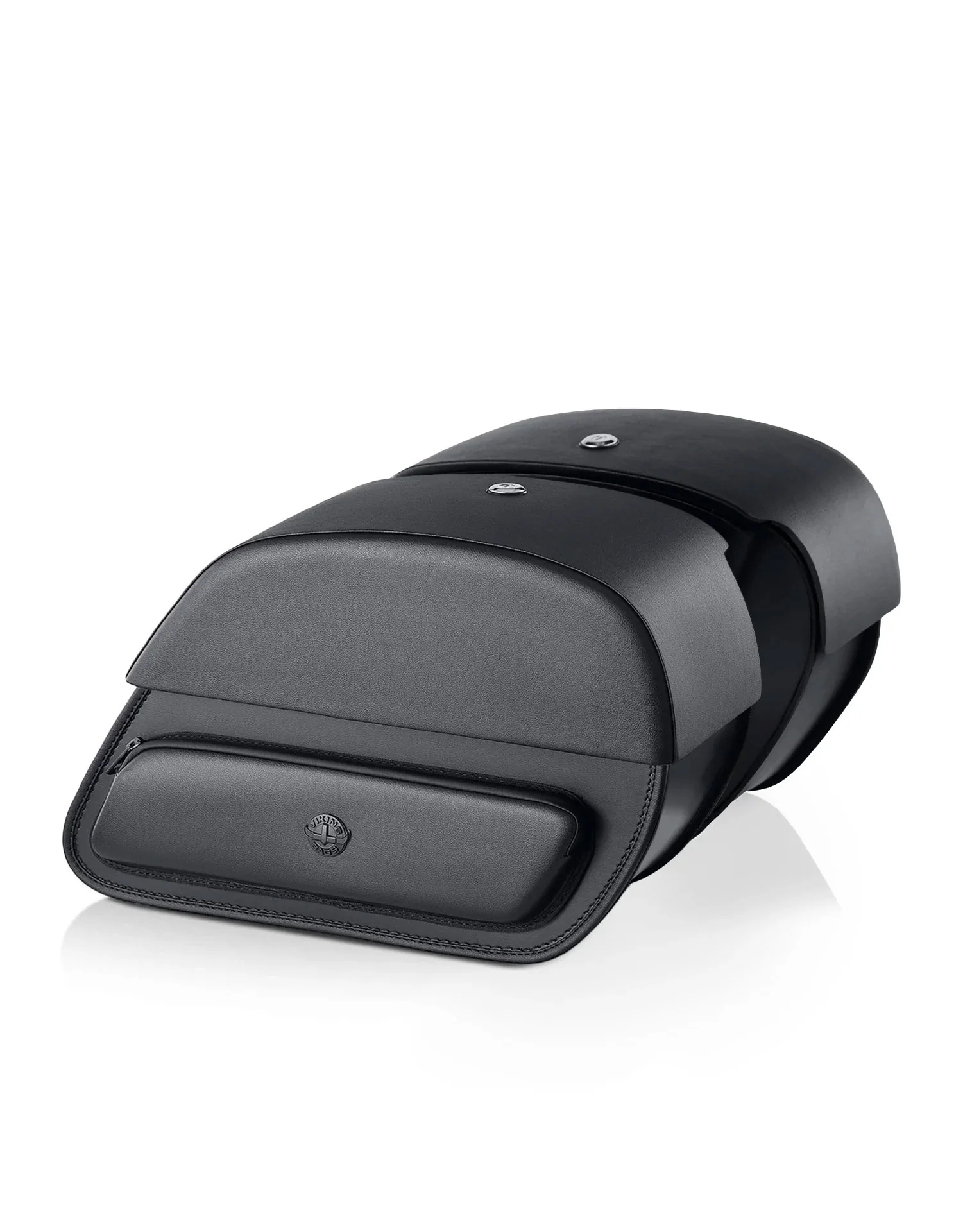 Image of 32L - Pantheon Large Hard Mount Shock Cutout Saddlebags for Harley Sportster 883 Iron XL883N