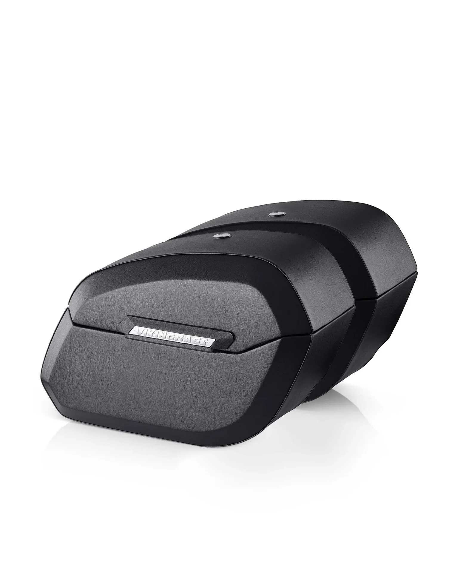 Image of 32L - Darkin Large Quick Mount Leather Wrapped Hard Saddlebags for Harley Softail Street Bob FXBB/S