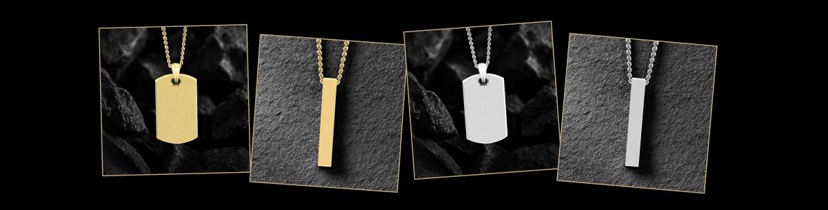 Check this Beveled Tag and Pillar Pendant