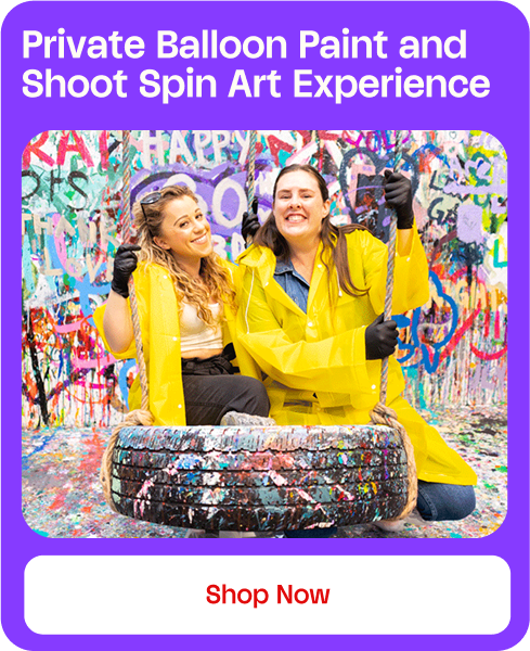 Private Balloon Paint and Shoot Spin Art Experience