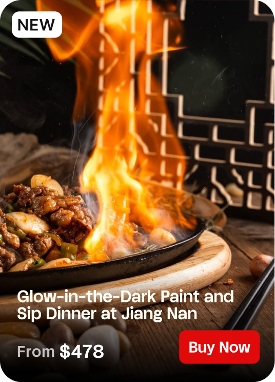 Glow-in-the-Dark Paint and Sip Plus Dinner at Jiang Nan - Long Island City