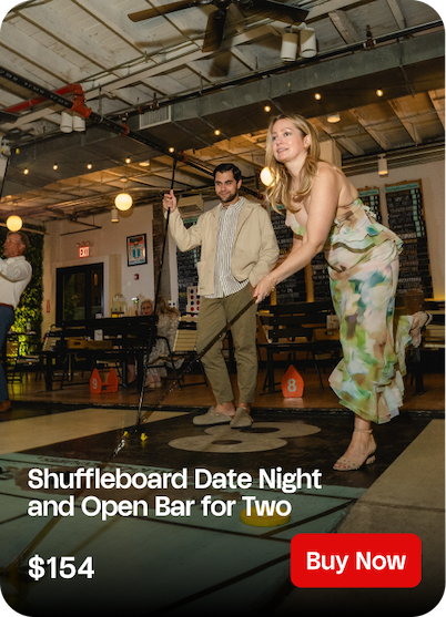 Shuffleboard Date Night and Open Bar for Two