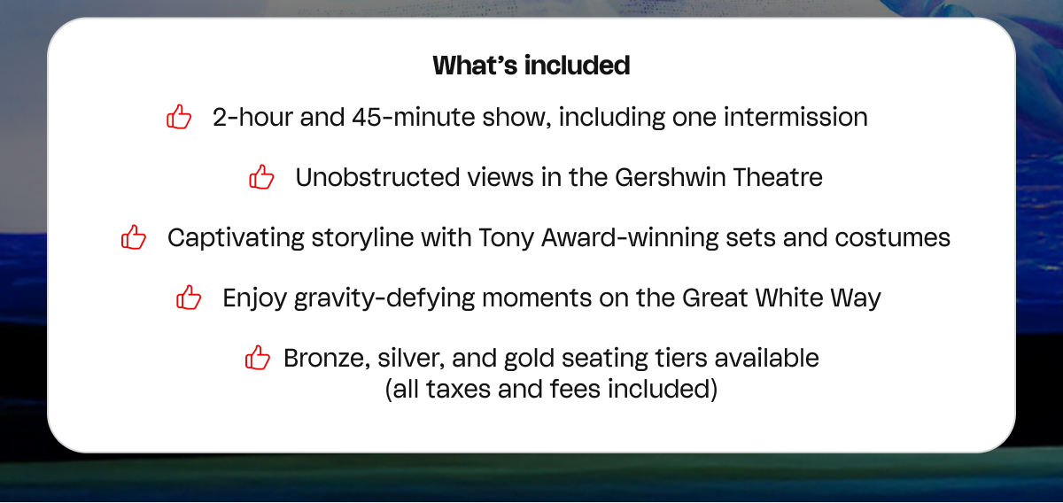 WICKED Broadway Theater Tickets for Two