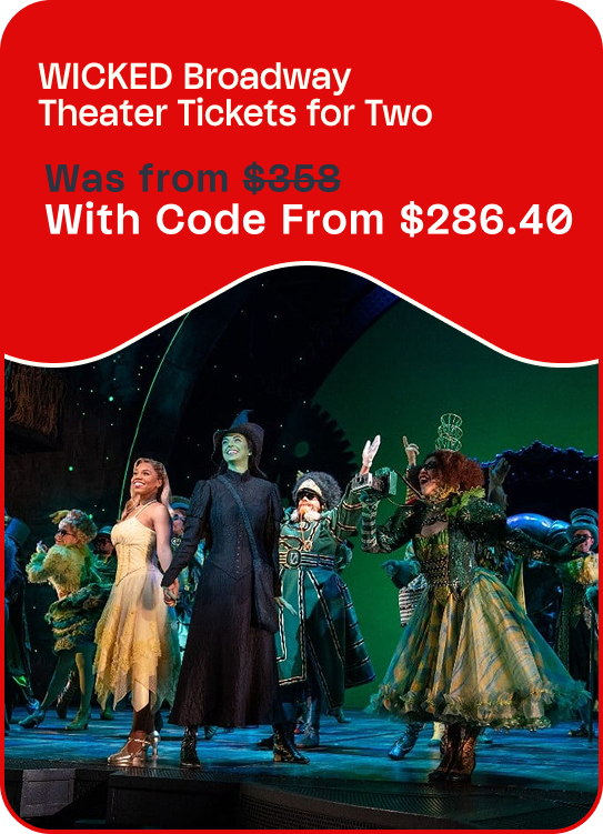 WICKED Broadway Theater Tickets for Two
