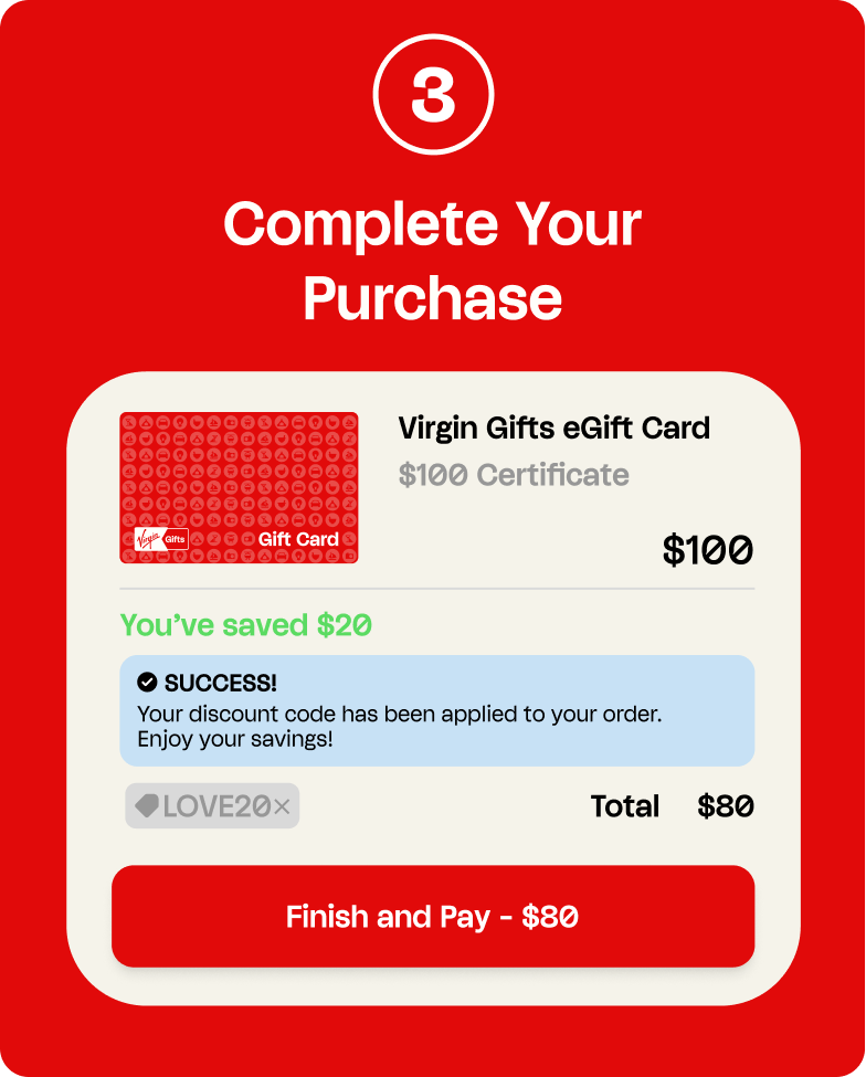 Virgin Gifts eGift Card