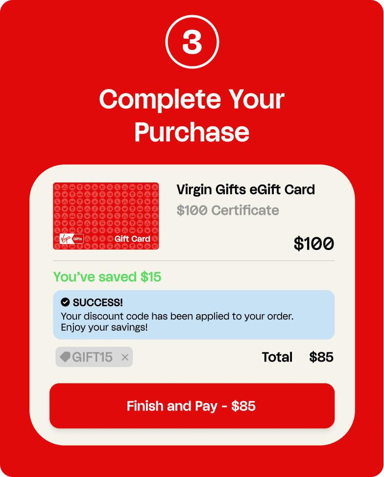 Virgin Gifts Gift Card