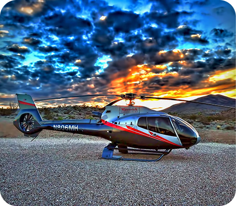 Sunset Helicopter Tour Over Las Vegas and the Grand Canyon with Private Landing