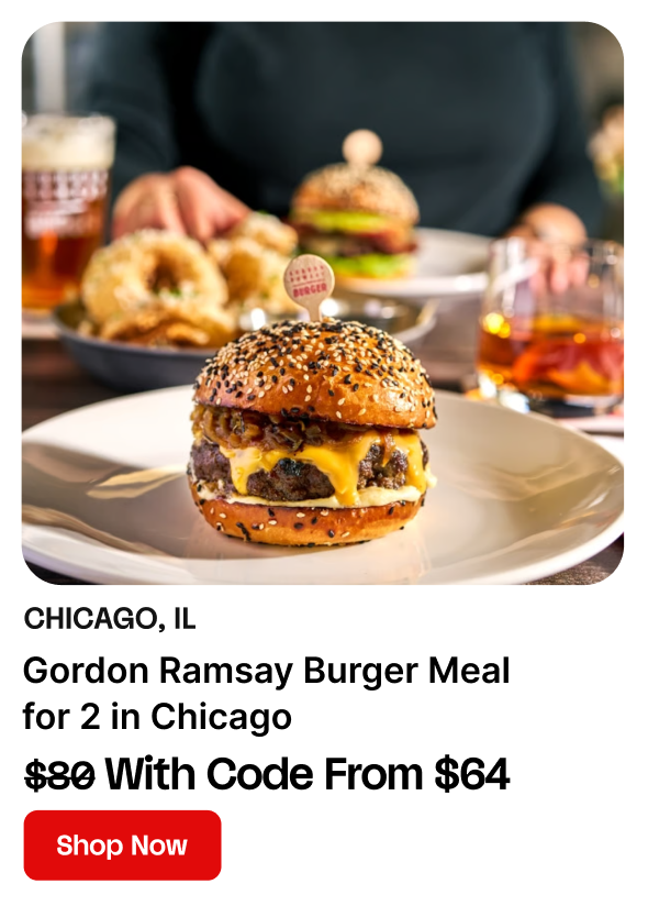 Gordon Ramsay Burger Meal for 2 in Chicago