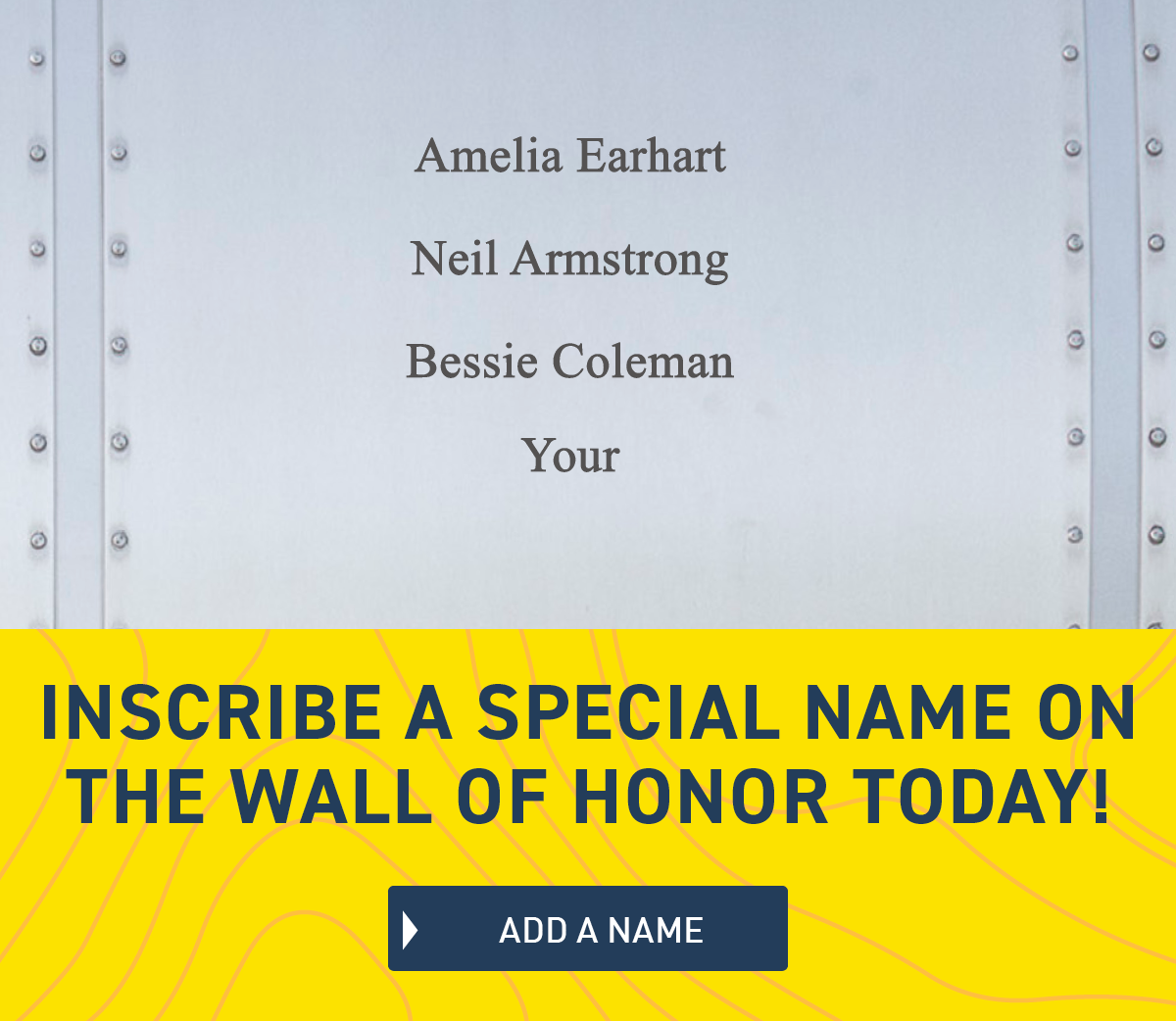 Add a name today
