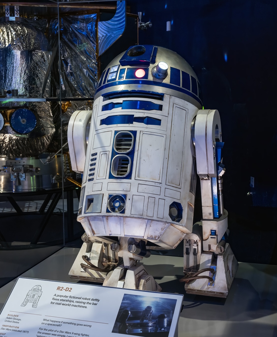 R2-D2 in a display case
