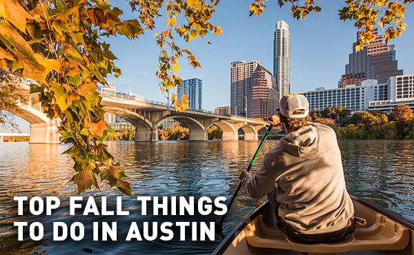 Paddler on Lady Bird Lake, Austin, Texas
