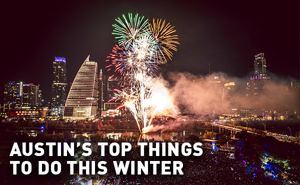 Austin's New Year fireworks display in Texas