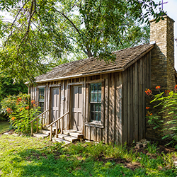 The historic Hezikiah Haskell House, built in the mid-1870s, in the Clarksville neighborhood of Austin, Texas 