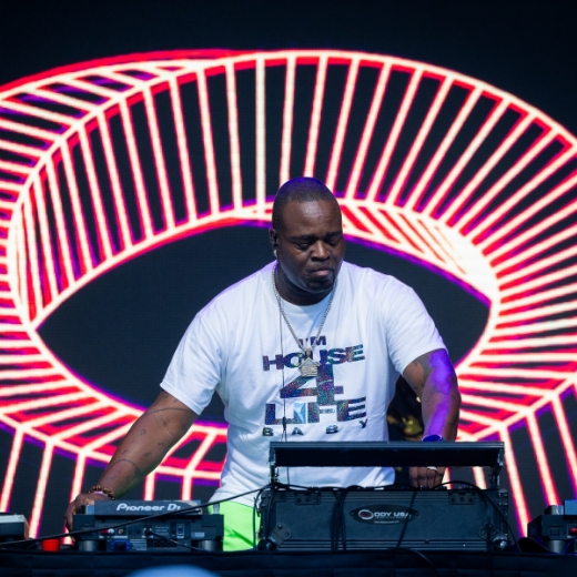 A DJ spins house music in Chicago