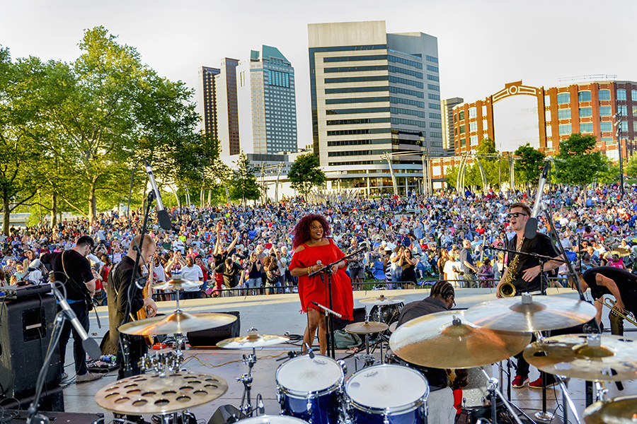 Image from a summer concert in Columbus