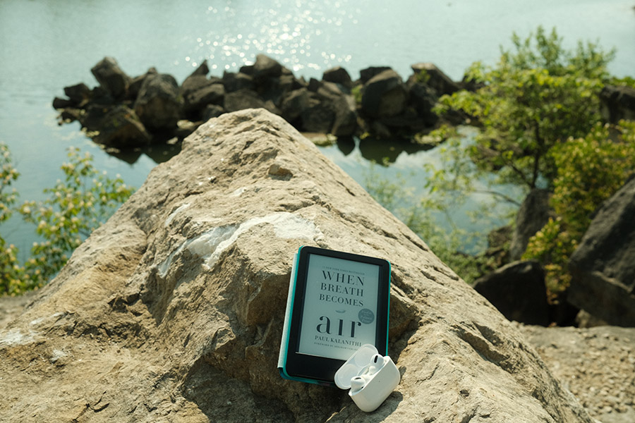 Image of a eBook at Quarry Trails Metro Park. Photo credit: Angela Lee