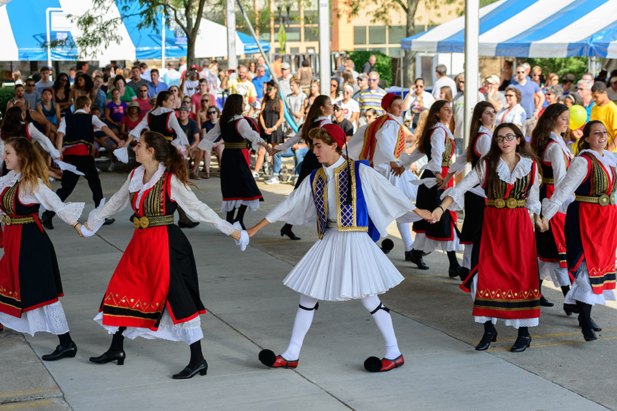 Image of dancers during Columbus Greek Festival