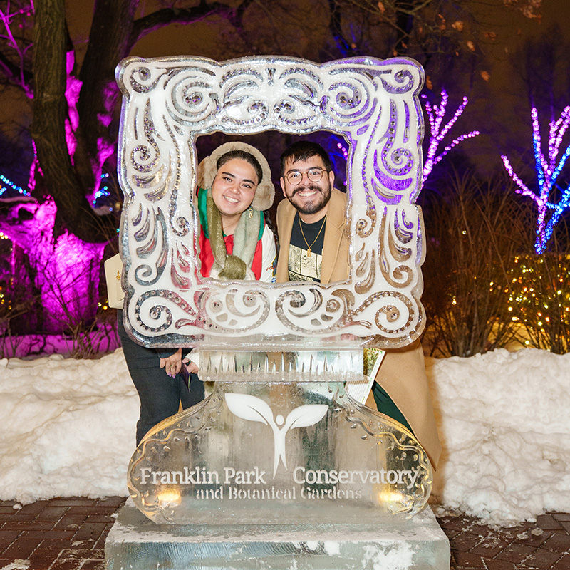 Image of Winter Ice Festival at Franklin Park Conservatory and Botanical Gardens.