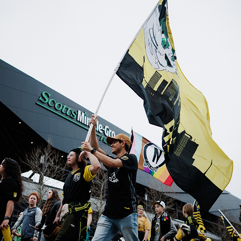 Image of Columbus Crew fans.