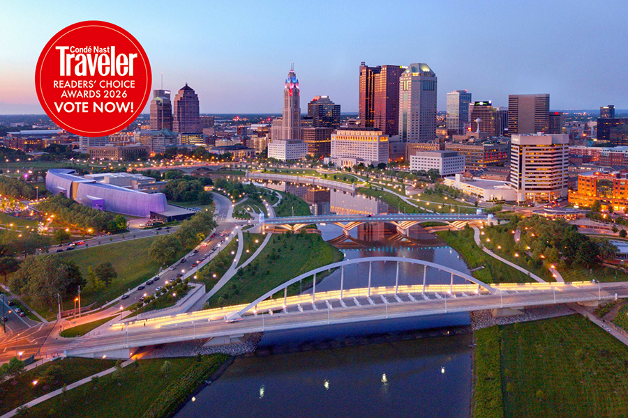 Graphic of the Columbus skyline.