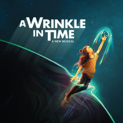 Illustration of a girl reaching through space with glowing energy for ''A Wrinkle in Time: A New Musical'' in Washington, DC.
