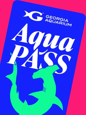 Aqua Pass card featuring a hammerhead shark.