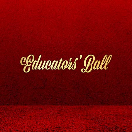 Elegant graphic promoting Georgia Aquarium Educators’ Ball