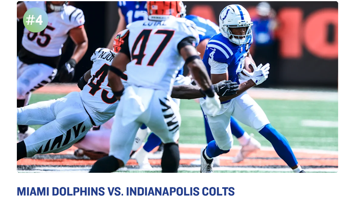 Miami Dolphins vs. Indianapolis Colts