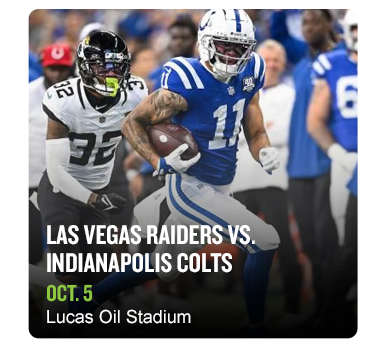 Las Vegas Raiders vs. Indianapolis Colts
