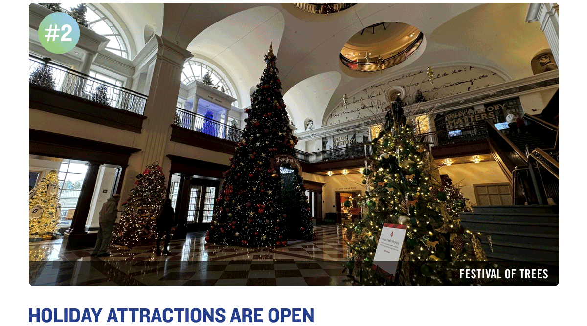 Holiday Attractions Are Open