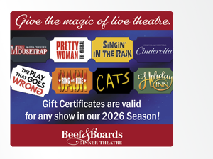 Beef & Boards - The Magic is Back! The holiday season sparkles with the return of A Beef & Boards Christmas - a show even Santa won’t miss! 