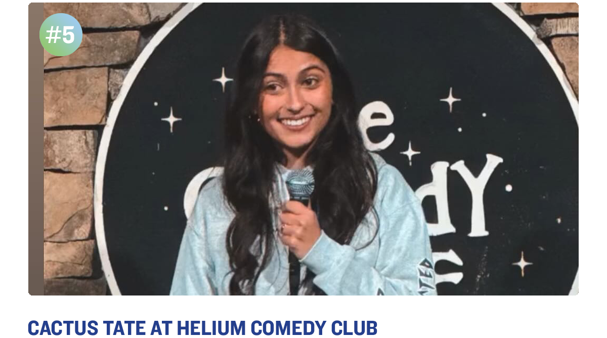 Cactus Tate at Helium Comedy Club