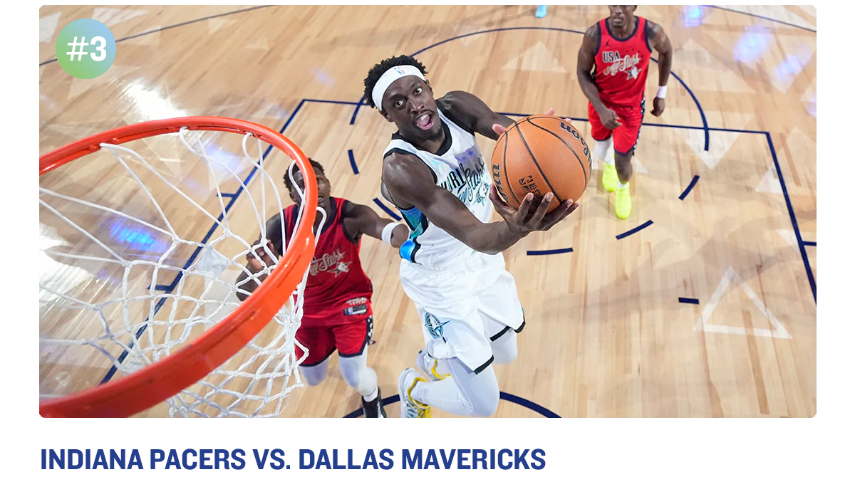 Dallas Mavericks vs. Indiana Pacers