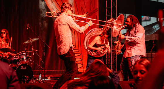 Brass Band on Stage